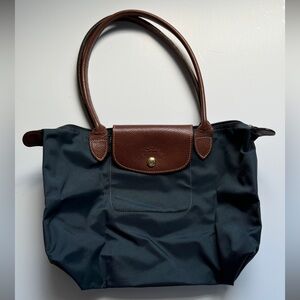 Le Pliage' Handbag - Longchamp. Blue/grey color